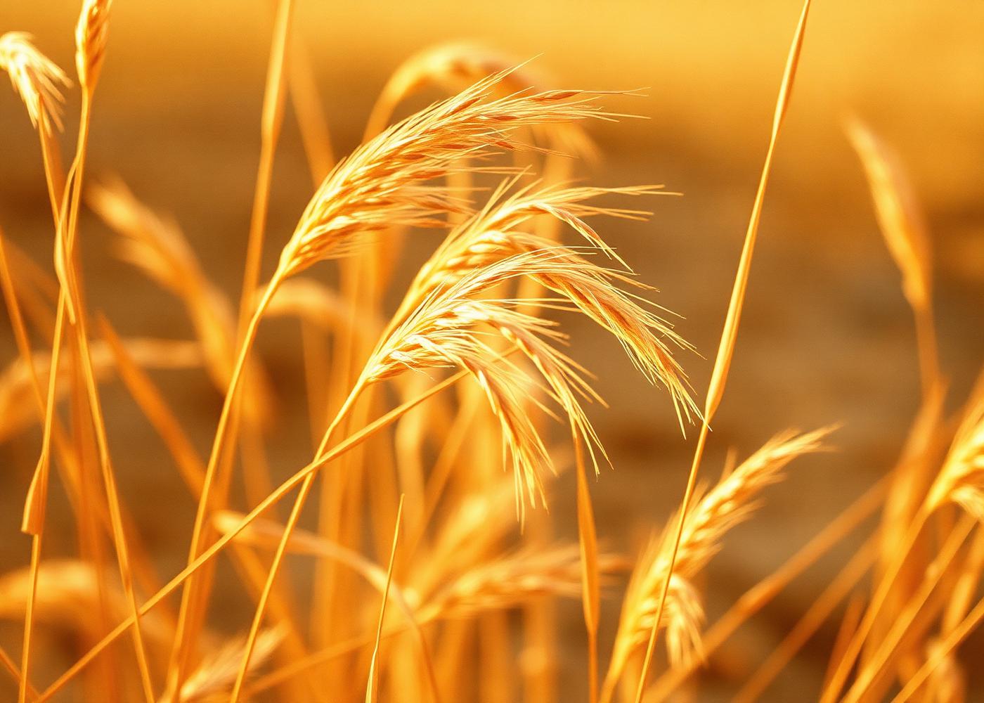 Golden California grasses at sunset